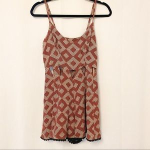 Topshop strappy romper with cut out detail